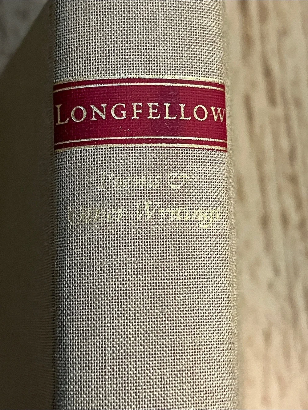 Poems & Other Writings Beige Linen Decorative Book